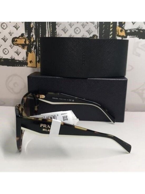 New Authentic Prada Cat Eye Sunglasses PR 14WS – Tortoise & Powder Frame main image 8